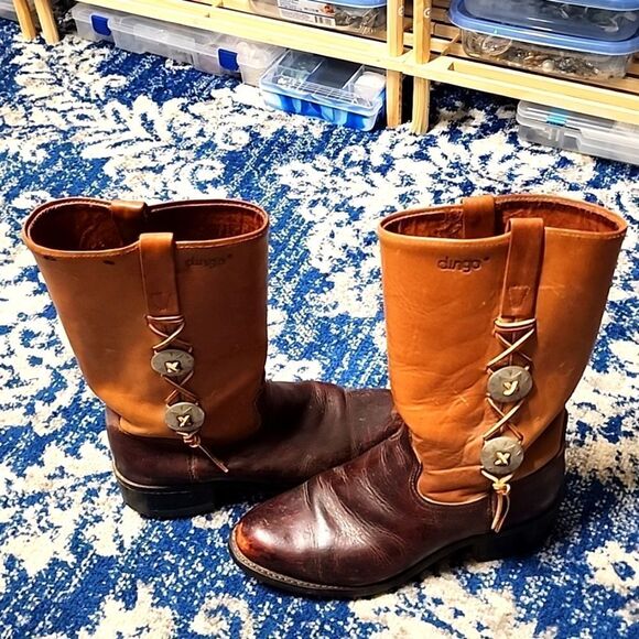 Dingo Vulcan vintage cowboy boots 9.5 - Picture 1 of 4
